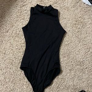 Capezio open back leotard